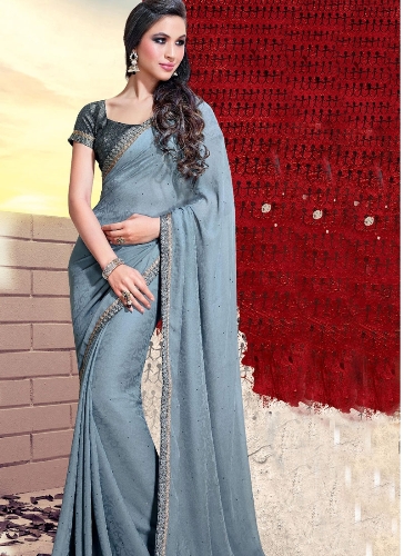 Zarif Gri Saree