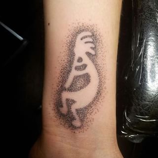 Taškinis „Kokopelli“ tatuiruotė