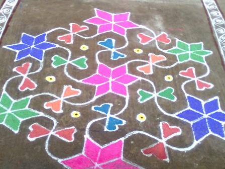 Tam Marathi Rangoli Tasarımı