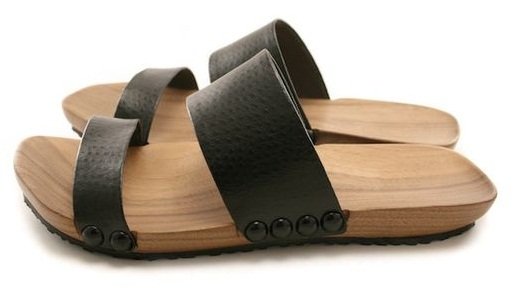 El Yapımı Slip-on Erkek Ahşap Sandalet