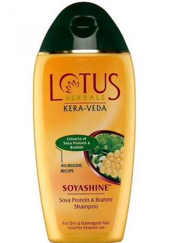 Lotus Herbals Soya Parlatıcı- Soya Proteini ve Brahmi Şampuanı