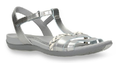 Kadın Askılı Gümüş Sandalet