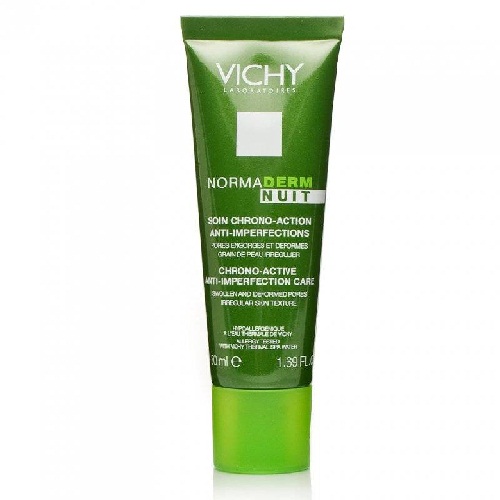 Vichy Normaderm Daily Care Night Chrono Active Anti -Imperfection Care naktinis kremas