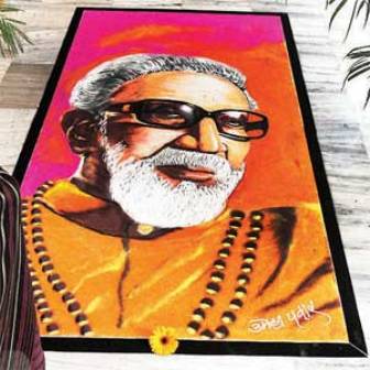 Bal Thackeray'ın Rangoli Tasarımı