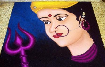 Maa Ambe'nin Rangoli Tasarımı