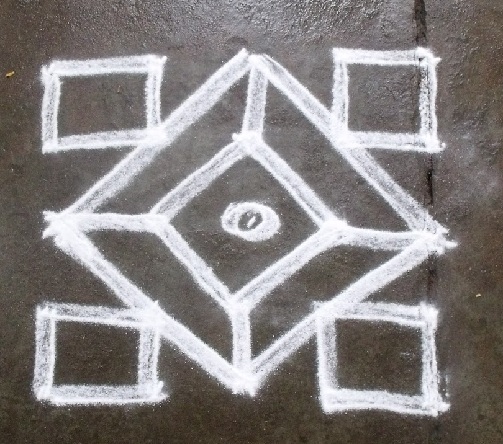 Simetrik Çizgi Rangoli