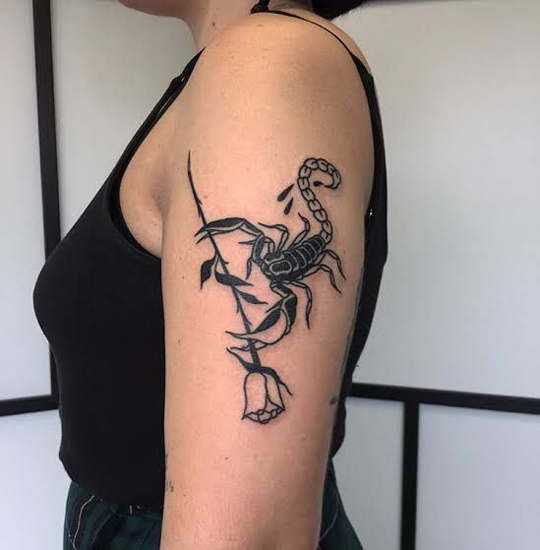 Geriausi Skorpiono tatuiruotės modeliai ir reikšmės 7