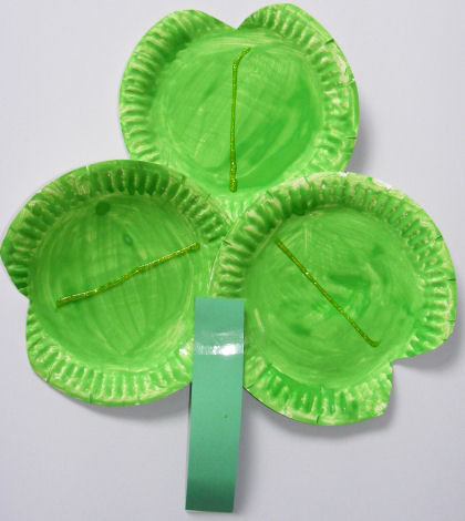 Popierinė lėkštė „Shamrock“