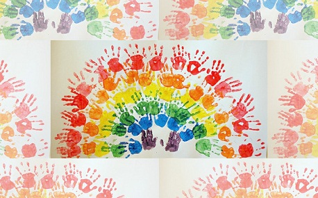 „Palm Print Rainbow“