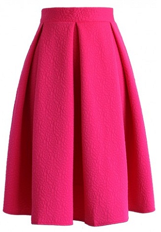 rožinis-midi sijonas
