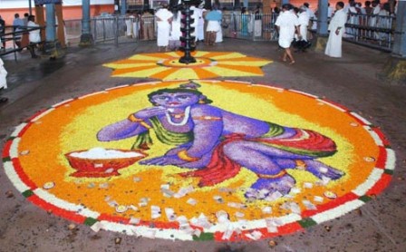 Muhteşem Bala Krishna Rangoli Tasarımı