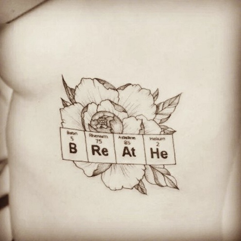 Periodinės elementų chemijos tatuiruotės