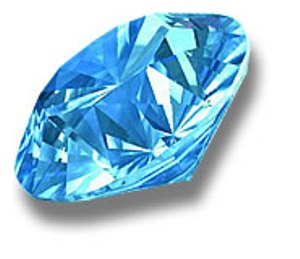 Mėlynas deimantinis akmuo