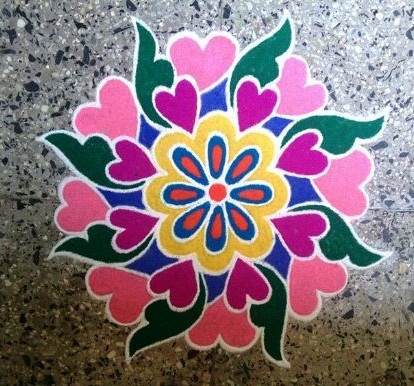 „Muggulu Rangoli“ dizainas