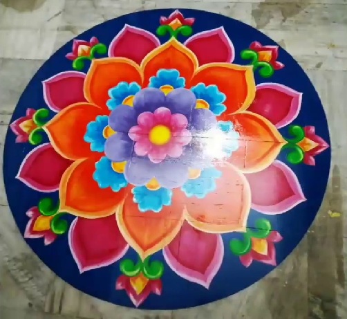 Güzel Rangoli Tasarımları