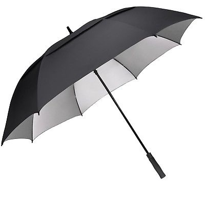 Gümüş Kaplı İç Kanopi Siyah Şemsiye