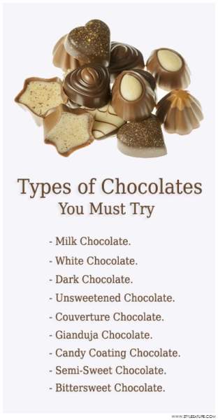 çikolata çeşitleri