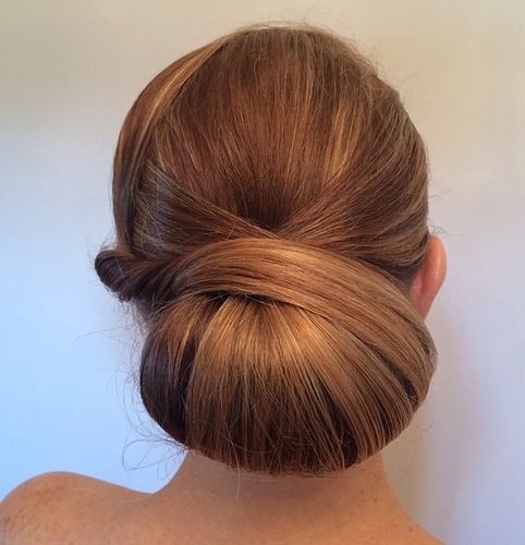 Žemas Chignon bandelė