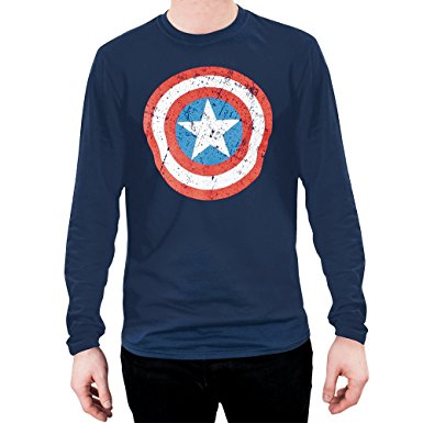 „Captain America“ marškinėliai su visomis rankovėmis