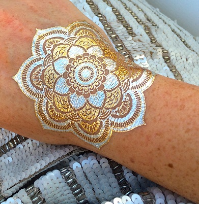 Metalo tatuiruotė „Mandala“ stiliaus