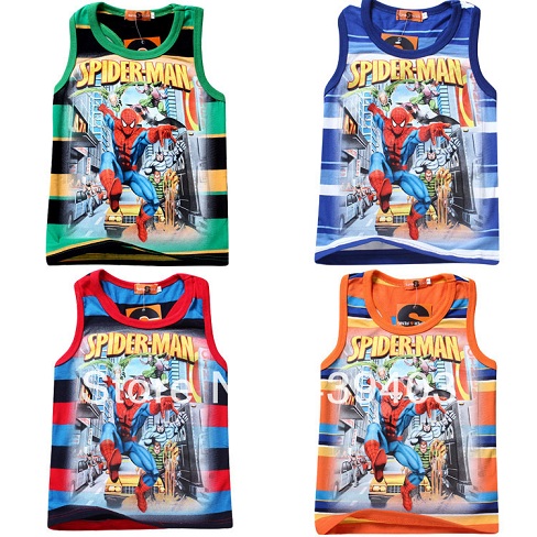 „Spiderman“ marškinėliai be rankovių