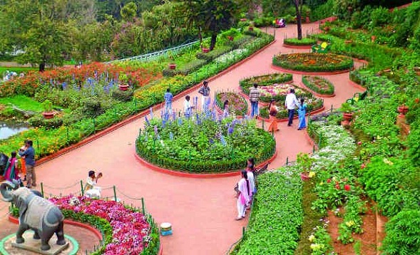 Įžymūs parkai Ooty-Botanikos soduose