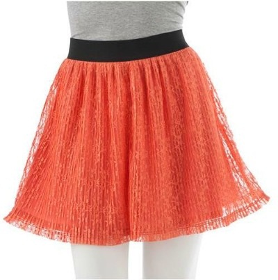 Klubas oranžinis sijonas