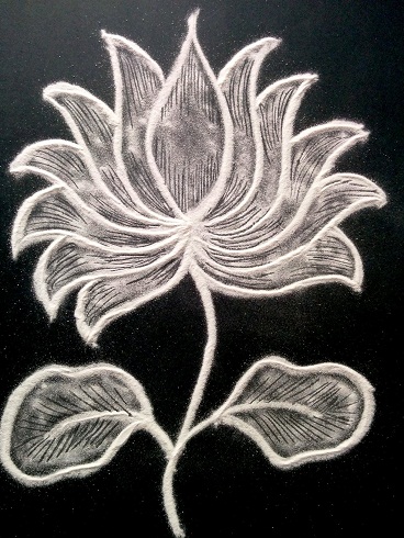 Lotus Rangoli Tasarımı