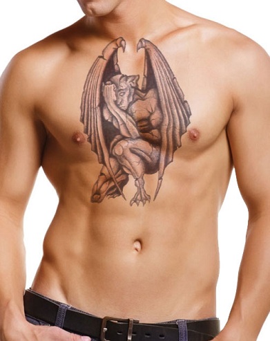 Įspūdingas „Gargoyle“ tatuiruotės dizainas
