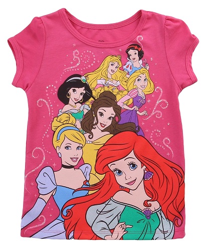 „Disney Princess“ animacinių filmų marškinėliai moterims