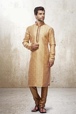 „Golden Dupion Silk Kurta“ pižama