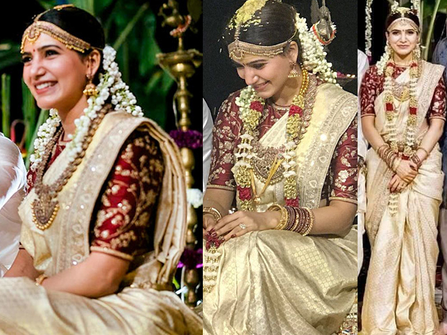 samantha akkineni vestuvių saree