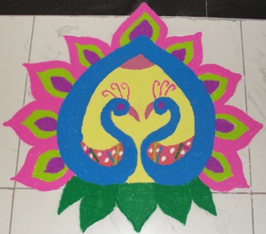 3D Rangoli dizainas