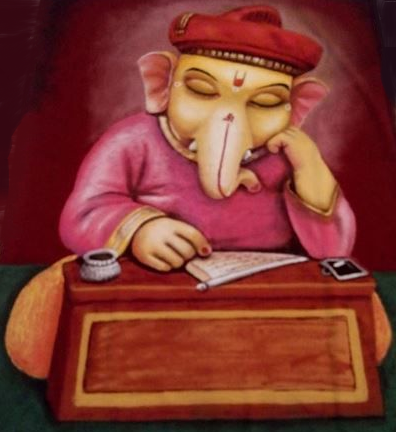 „Ganesh 3D Rangoli“ dizainas