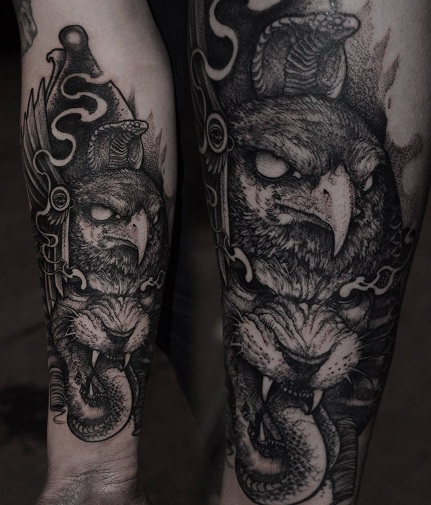 „Macabre“ gyvūnų tatuiruotės