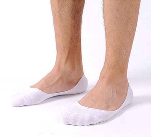Erkek Beyaz Görünmez Çorap