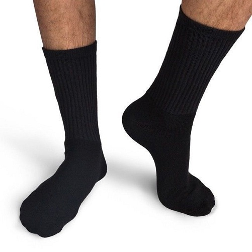 Markalı Siyah Çorap