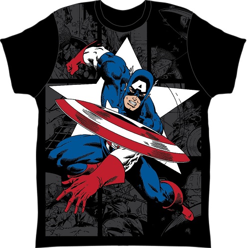„Captain America“ komiksų marškinėliai