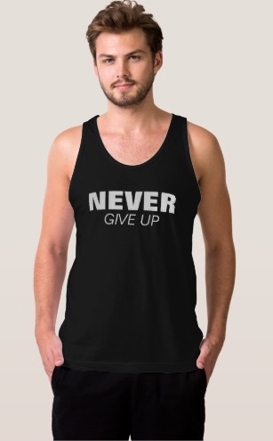 Erkekler için Motivasyon Sloganı T-Shirt