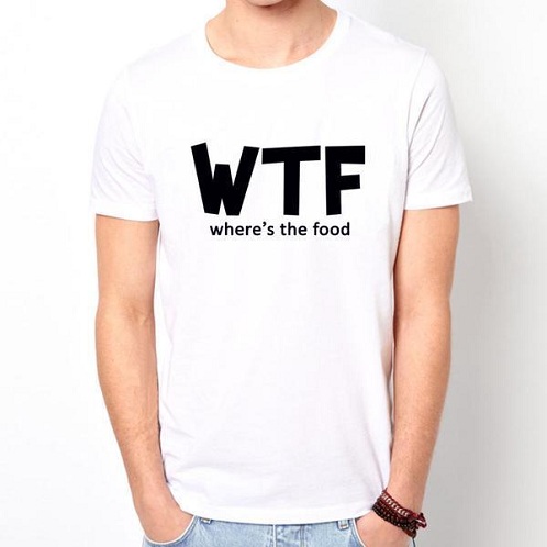 Çift Anlamlı Slogan Erkek T-Shirt