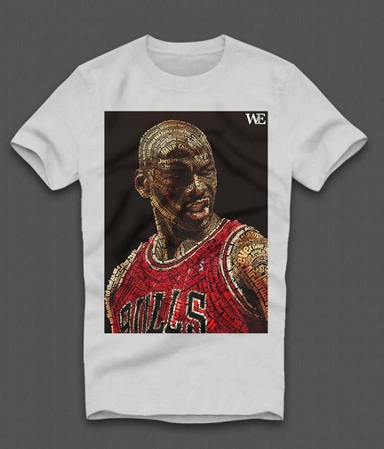 „Jordan“ veido atspausdinti marškinėliai