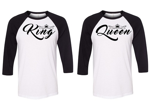 Beyzbol Kral ve Kraliçe T-Shirt