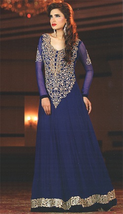 Royal Blue Long Frock