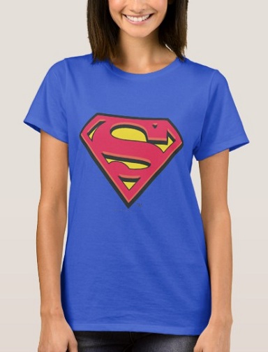 Supermeno marškinėliai su apvalia kakle