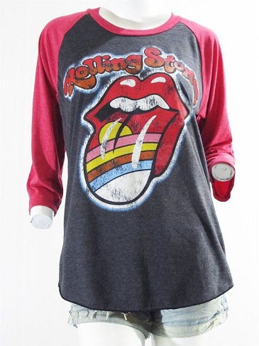 Negabaritiniai „Rolling Stone Rock“ marškinėliai