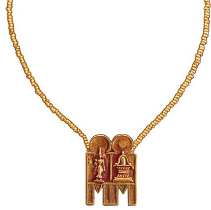 Tanrı ile Tamil Mangalsutra & tanrıça resmi