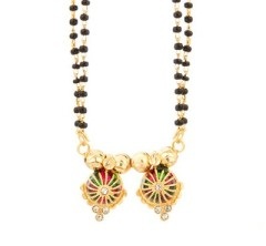 Çift Altın Zincir Mangalsutra Tasarımları