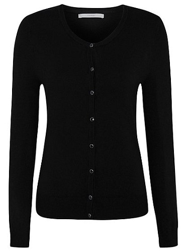 „Black Crew Neck Cardigan“ megztinis