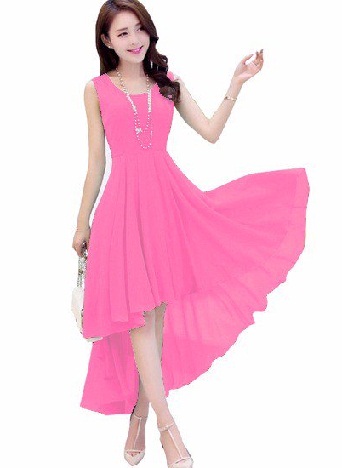 Georgette Self Design Tam Dikişli Kurtis