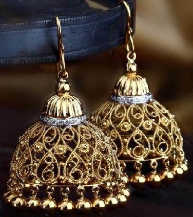 Dizaineris Jhumka aukso